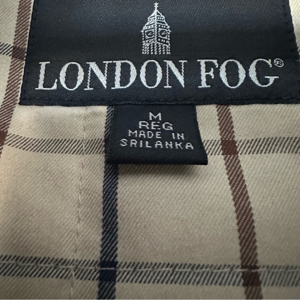 London Fog Black Hooded Jacket Size Medium - Picture 10 of 12